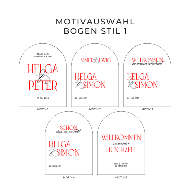 Willkommensschild Stil 1